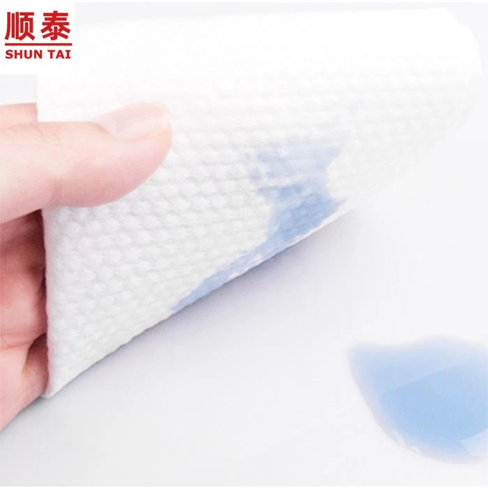 Spunlace mittekootud kangas niiskete salvrätikute jaoks